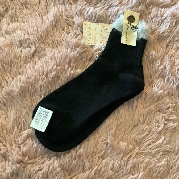 Nwt free people whisper border socks black - Picture 6 of 6